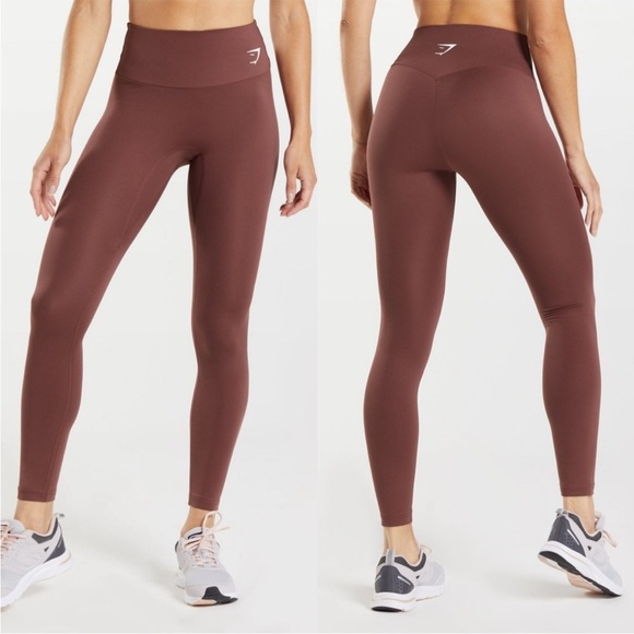 Pants - Gymshark Red Brown Activewear Leggings